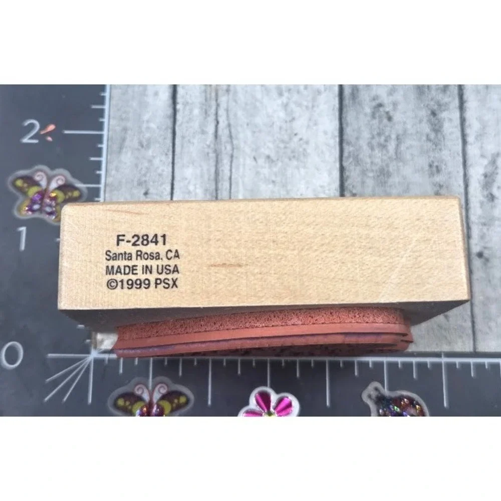 PSX Designs Love Filled Heart F2481 1999 Rubber Stamp Wood #L44
